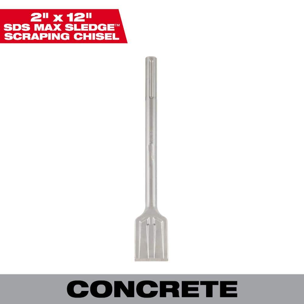 Milwaukee 2 in. x 12 in. SLEDGE SDS-MAX Scraping Chisel 48-62-4089 - The  Home Depot