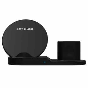 3 in 1 Wireless Fast Charger Dock for Watch Ear Pods Samsung Galaxy S9+ iPhone XS