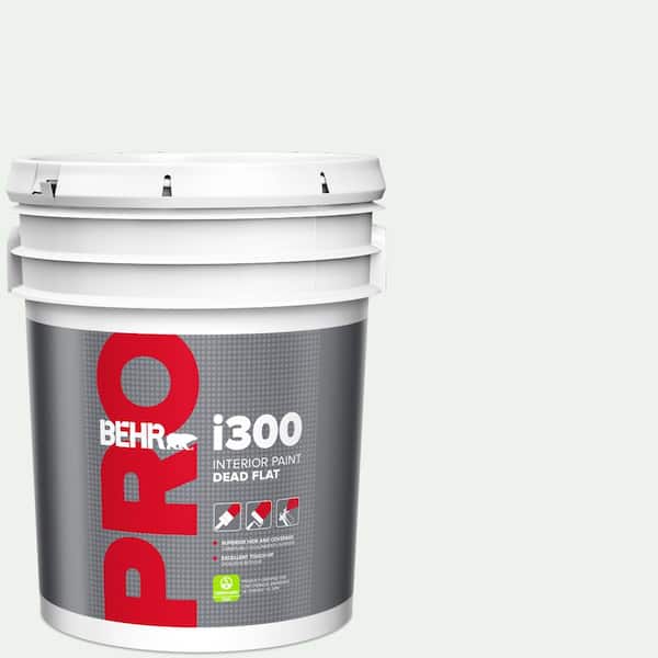 BEHR PRO 5 gal. #ECC-65-2 Mineral Spring Dead Flat Interior Paint