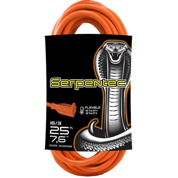 Serpentec 25 ft. 16/3 Extension Cord