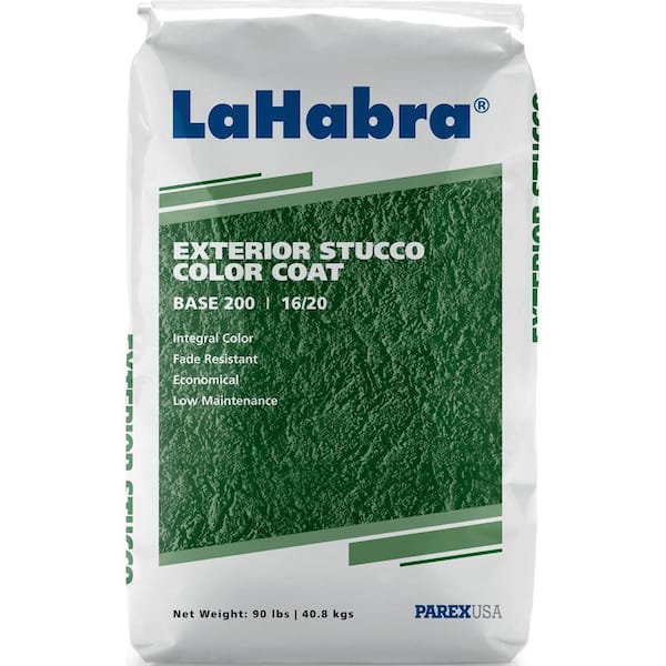 LaHabra 90 lbs. Exterior Stucco Color Coat Base #200 Gray