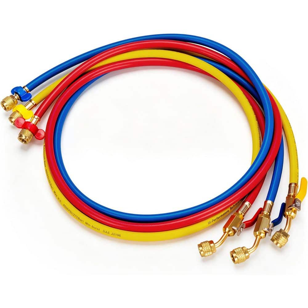 5 ft R410A HVAC Refrigerant Charging & Recovery Hoses with Compact Ball Valve price history on PriceWatchPro