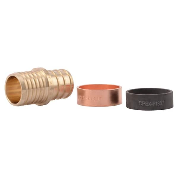 SharkBite 3/4 In. PEX Barb Brass Polybutylene Adapter Coupling Fitting ...