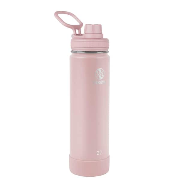Takeya Actives 22 oz. Blush Insulated Stainless Steel Water Bottle with  Spout Lid 50293 - The Home Depot