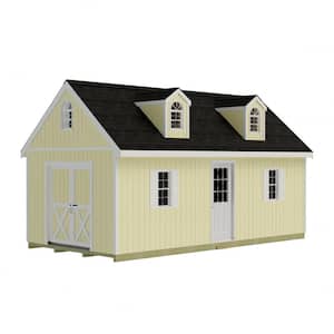 Arlington 12 ft. x 16 ft. Wood Storage Shed Kit with Floor Including 4 x 4 Runners