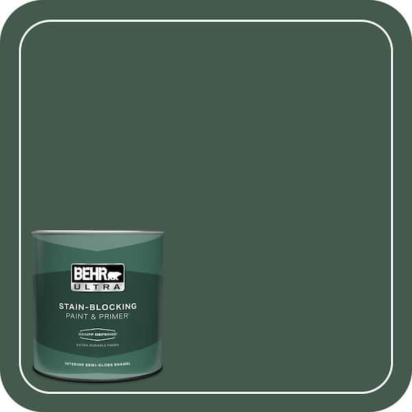 BEHR ULTRA 1 qt. #QE-40 Alpine Extra Durable Semi-Gloss Enamel Interior Paint & Primer