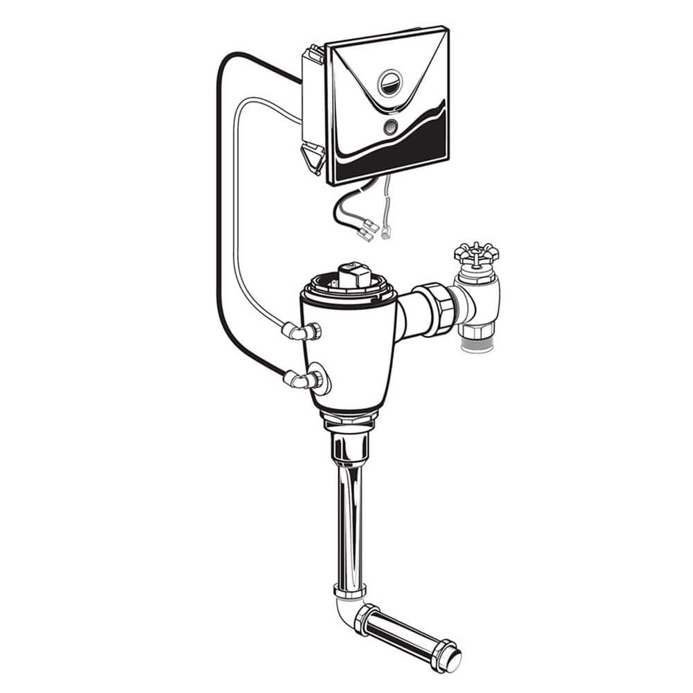 Ultima Selectronic Concealed Urinal Flush Valve, Base Model, Piston-Type, 0.125 gpf/0.5 Lpf price history on PriceWatchPro
