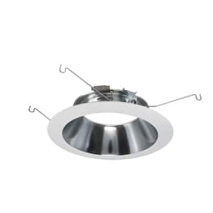 ML 6 in. White LED Recessed Ceiling Light Specular Reflector and Flange Attachable Module Trim