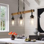 送料込　The fin.  Faded Light  新品 Uolfin Transitional Black Dining Room Island Chandelier, 25