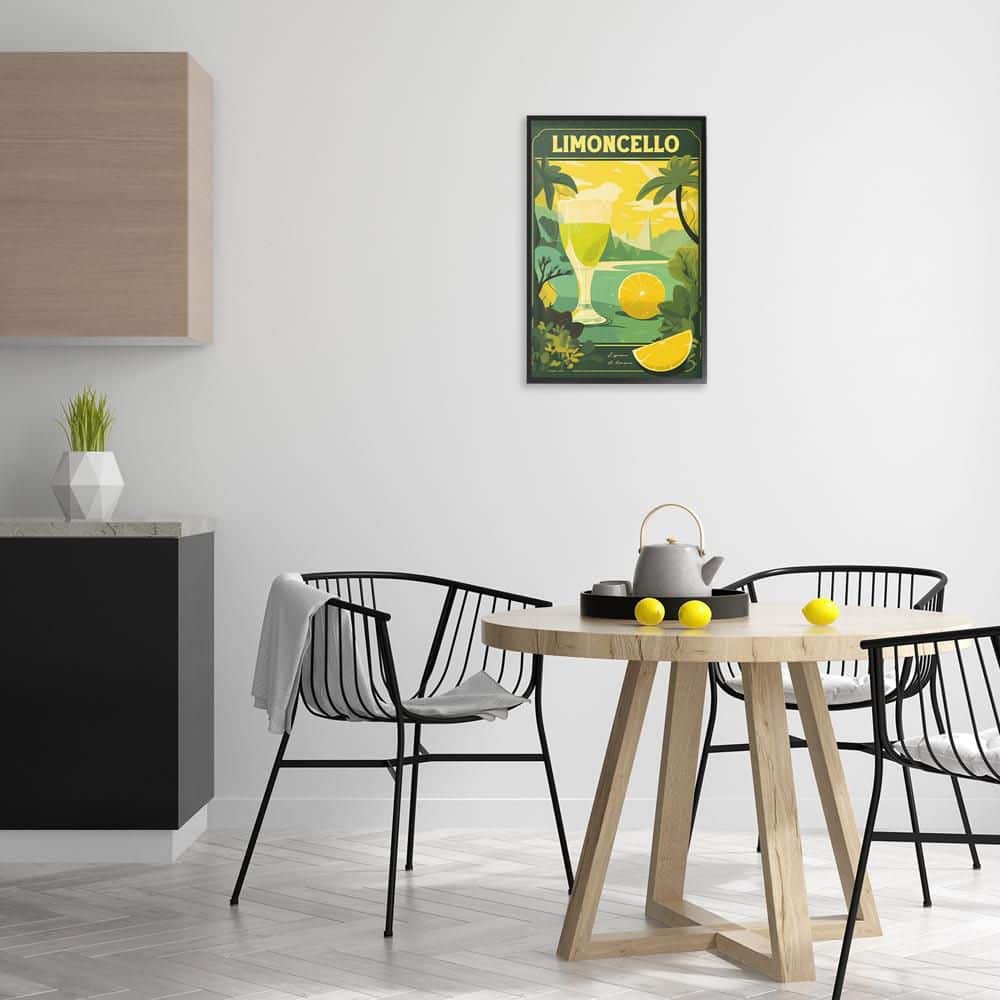 Lemon Cocktail in Tropical Scene by Andreas Magnusson Black Framed Food Giclee Art Print 24 in. x 16 in. price history on PriceWatchPro