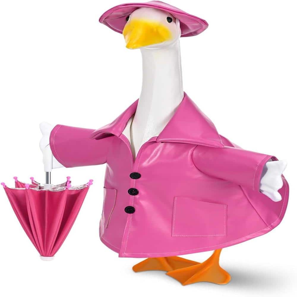 "23"" Geese Statue for Spring Summer Garden Lawn Patio Yard Outdoor Decor, Pink" price history on PriceWatchPro