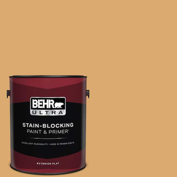 BEHR ULTRA 1 gal. #ICC-70 Flower Field Flat Exterior Paint & Primer