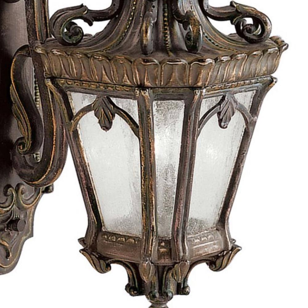 Bronze and Black 24" Traditional Lantern Wall Light