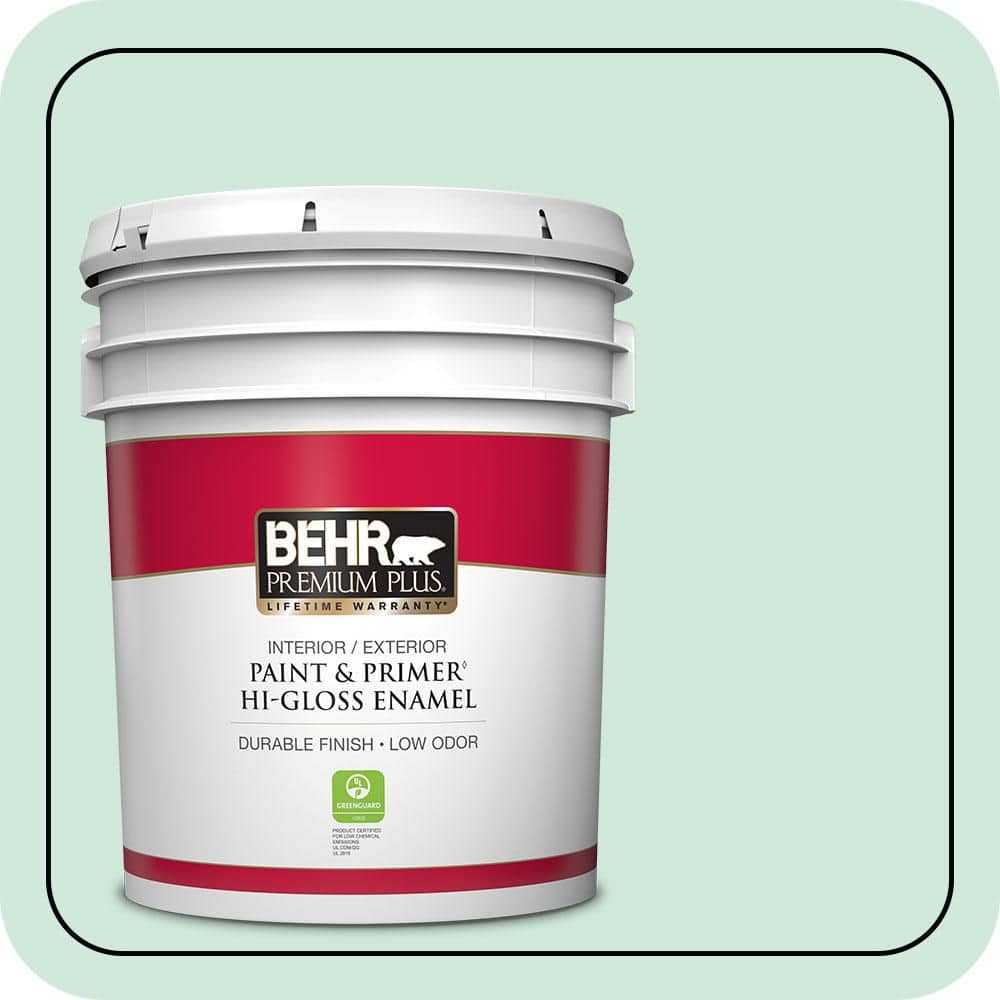 5 gal. #M420-2 Green Aqua Hi-Gloss Enamel Interior/Exterior Paint & Primer price history on PriceWatchPro