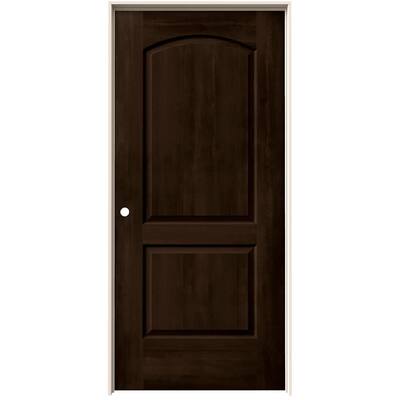 espresso prehung single mdf stain molded composite continental solid core interior hand wen jeld door right left