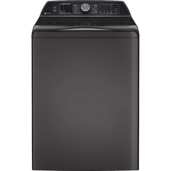 Profile 5.3 cu. ft. High-Efficiency Smart Top Load Washer in Diamond Gray with Agitator, Quiet Wash Balacing Technology