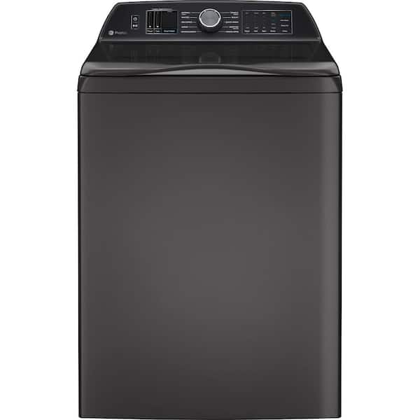 GE Profile 5.4 cu. ft. High-Efficiency Smart Top Load Washer in Diamond Gray with Quiet Wash Dynamic Balancing Technology