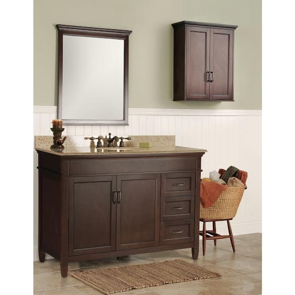 Home Decorators Collection Ashburn 48 In W Bath Vanity Cabinet Only In Mahogany Asga4821dr The Home Depot
