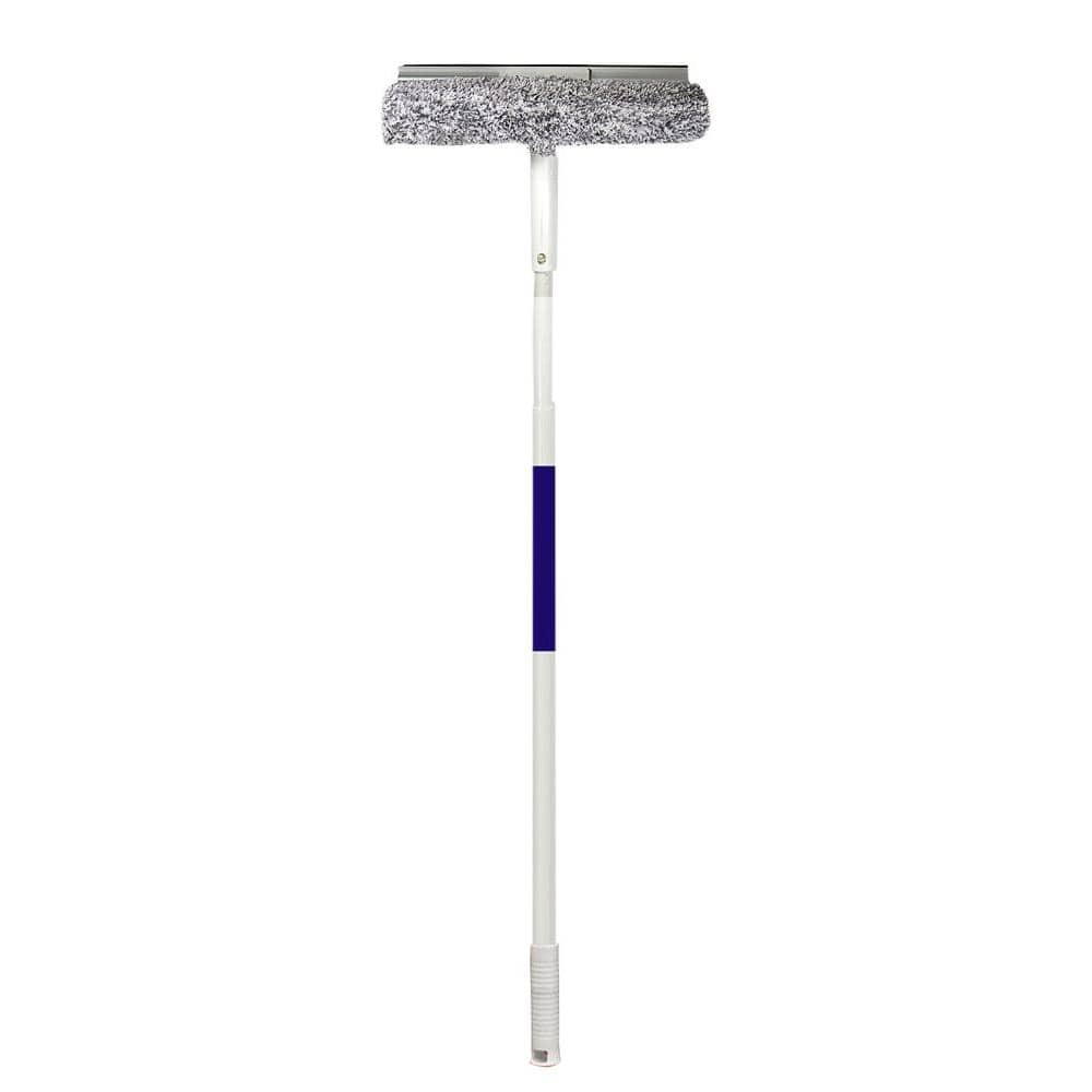 12 Unger Outdoor Window Scrubber and Squeegee Kit with 5ft Telescopic Pole
