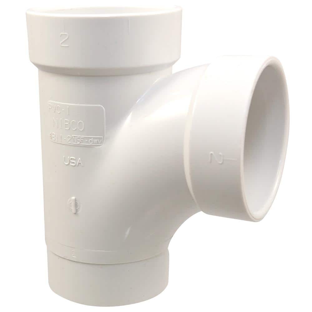 2 in. DWV PVC Spigot x Hub x Hub Sanitary Street Tee Fitting price history on PriceWatchPro