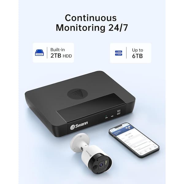 Swann security hot sale camera monitor