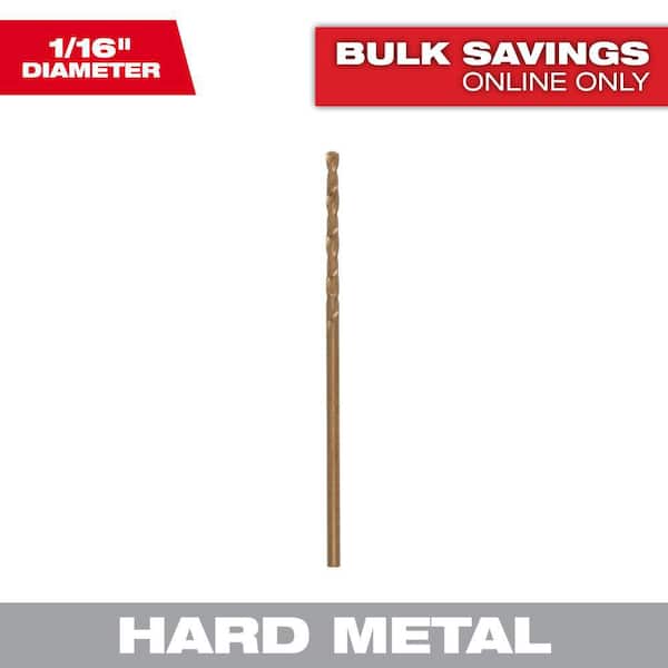 Milwaukee 1/16 in. Cobalt Red Helix Twist Drill Bit