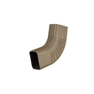 2 in. x 3 in. Natural Clay Aluminum Downspout B-Elbow Special Order