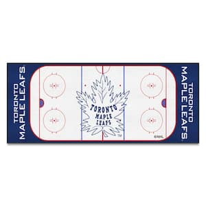 NHL Retro Toronto Maple Leafs White 2 ft. x 6 ft. Rink Runner Rug