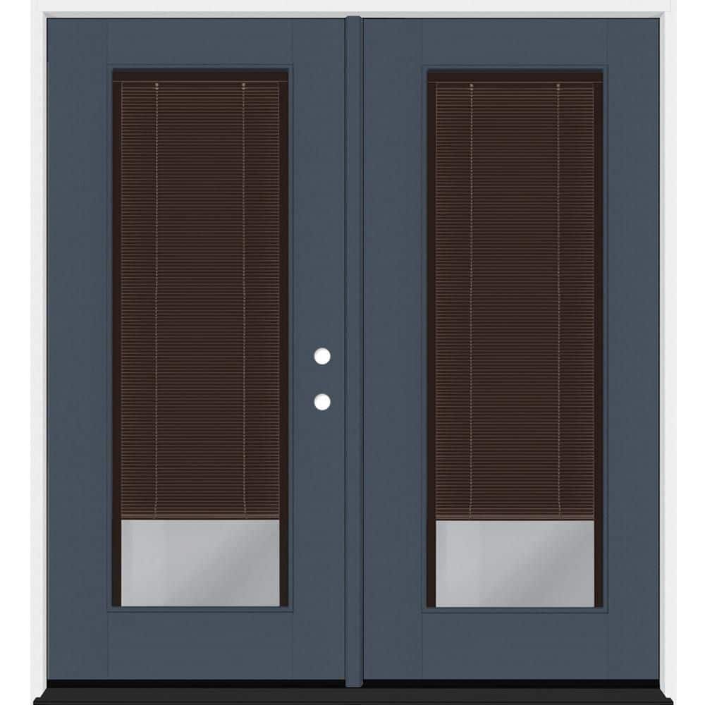 Legacy 60 in. x 80 in. Full Lite Clear Glass Mocha MB Dark Denim LHIS Fiberglass Retro Patio Door with 4 in. Jamb price history on PriceWatchPro