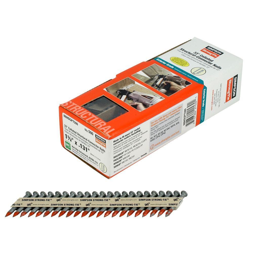 Simpson Strong Tie 33 Degree Smooth Shank Connector Nails 