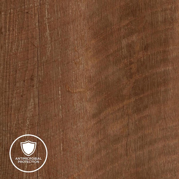 5 ft. x 12 ft. Laminate Sheet in Restored Oak with Virtual Design SoftGrain Finish