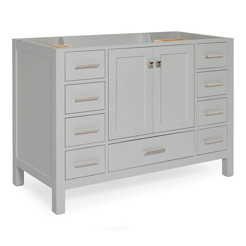 Cambridge 48" Grey Single Freestanding Vanity Cabinet