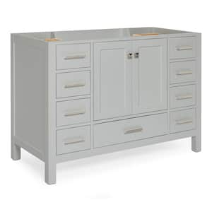 Cambridge 48 in. W x 21.5 in. D x 34.5 in. H Freestanding Bath Vanity Cabinet Only in Grey