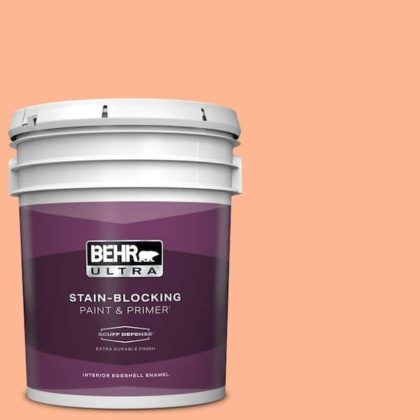 BEHR ULTRA 5 gal. #P200-4 Carotene Extra Durable Eggshell Enamel Interior Paint & Primer