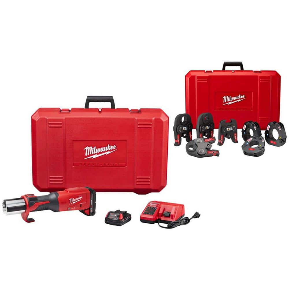 Milwaukee M18 18Volt LithiumIon Brushless Cordless FORCE LOGIC Press Tool with 1/2 in. 2 in