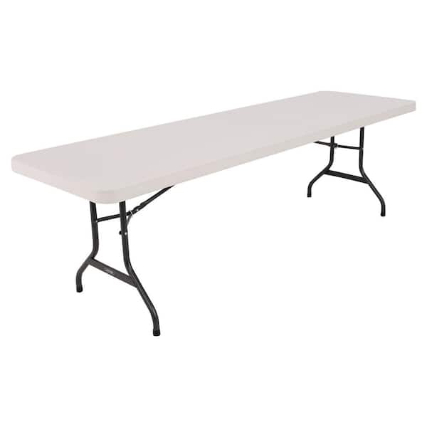 Lifetime 96 in. Almond Plastic Folding Banquet Table