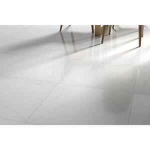 Contessa Oro 23.43 in. x 23.43 in. Polished Marble Look Porcelain Floor and Wall Tile (14.988 sq. ft./Case)
