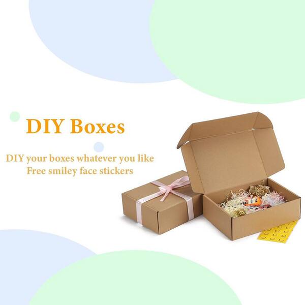 5 New Corrugated Cardboard Moving Boxes, 14x14x8 Inches, 32 ECT For Shipping And Packing
