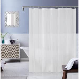 PEVA 72 in. W x 70 in. L in White Shower Curtain Bathroom Curtain White Shower Curtain Waterproof Shower Curtain Liner