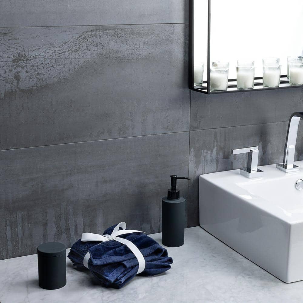 Aspire 12" x 24" Gray Matte Porcelain Wall & Floor Tile