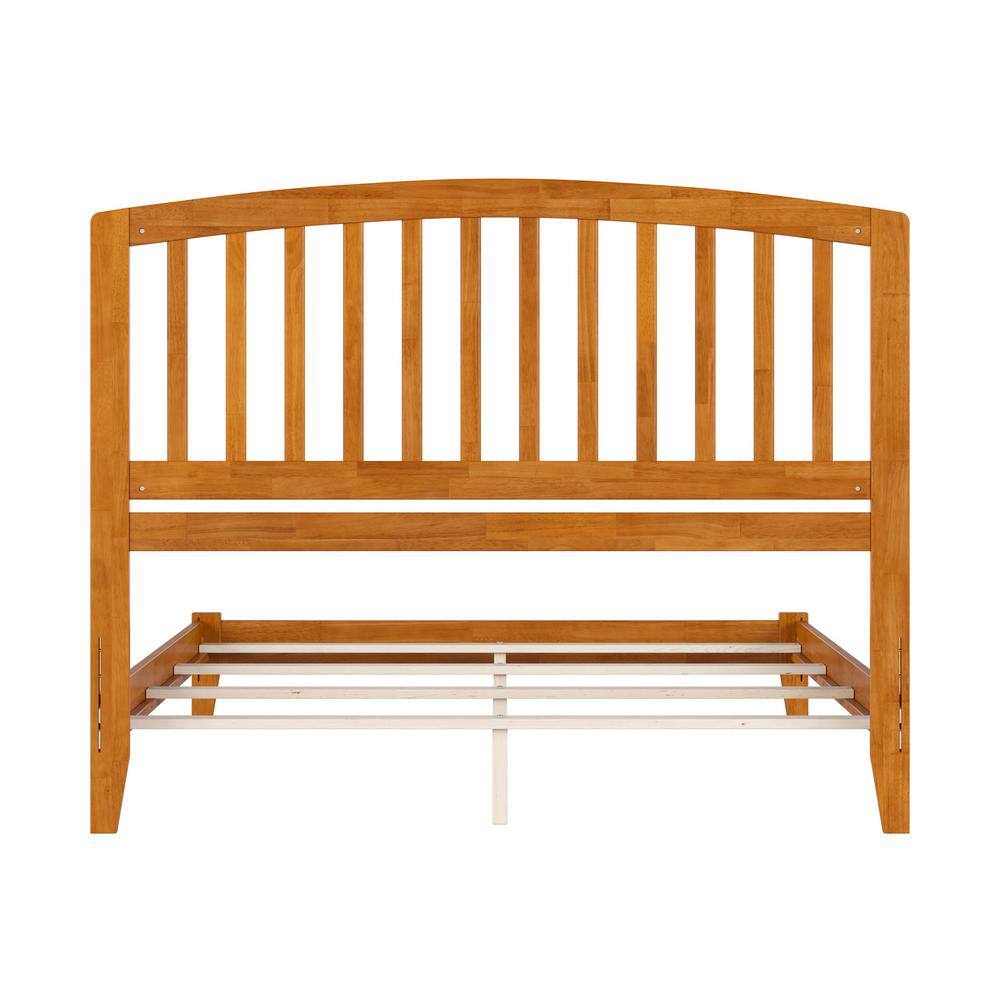 Richmond Light Toffee Solid Wood Queen Bed Frame