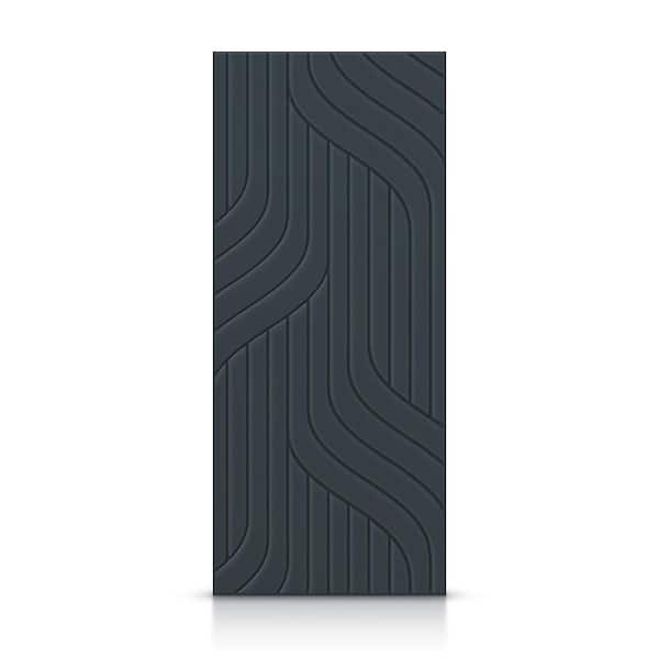 CALHOME 30 in. x 96 in. Hollow Core Charcoal Gray Painted Composite MDF Interior Door Slab