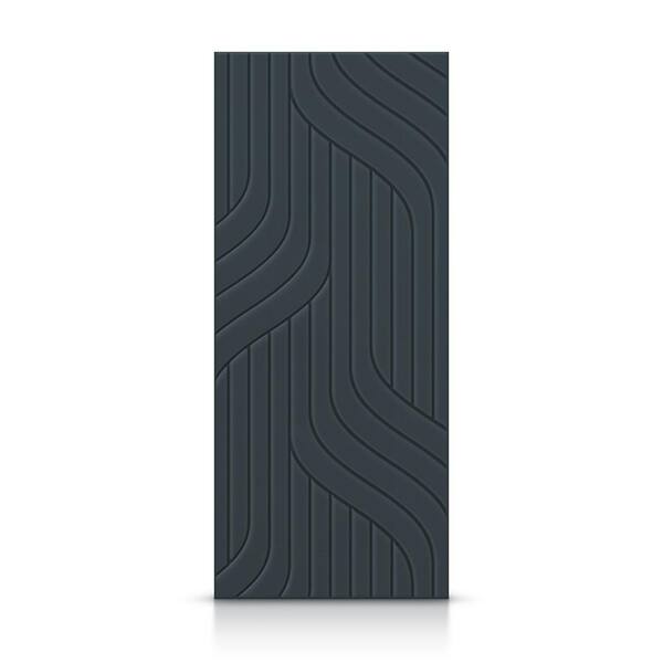 CALHOME 36 in. x 96 in. Hollow Core Charcoal Gray Painted Composite MDF Interior Door Slab