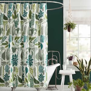 72 x 72 in. Jardin Green Shower Curtain By Justina Blakeney