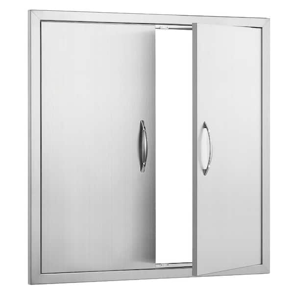 31 in. W x 31 in. H Stainless Steel Double BBQ Access Door, Flush Mount for BBQ Island