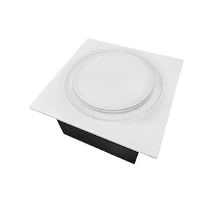Quiet Continuous Run Multiple Speed 50-110 CFM Bathroom Exhaust Fan with Motion and Humidity Sensor ENERGY STAR White
