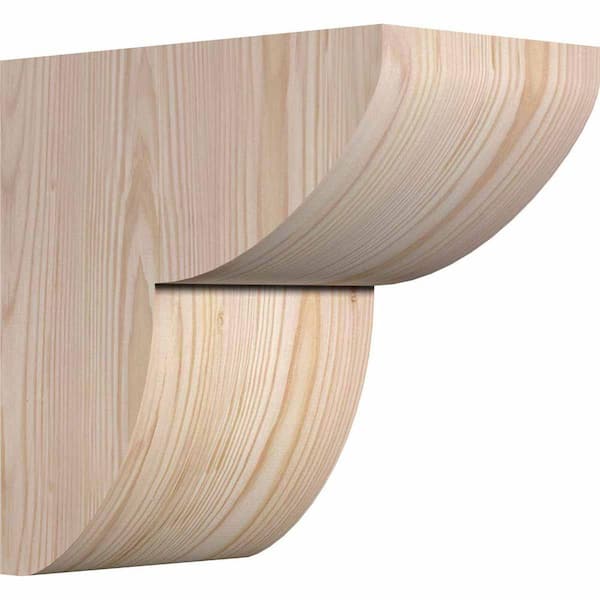 Ekena Millwork 6 in. x 10 in. x 10 in. Douglas Fir Carmel Smooth Corbel