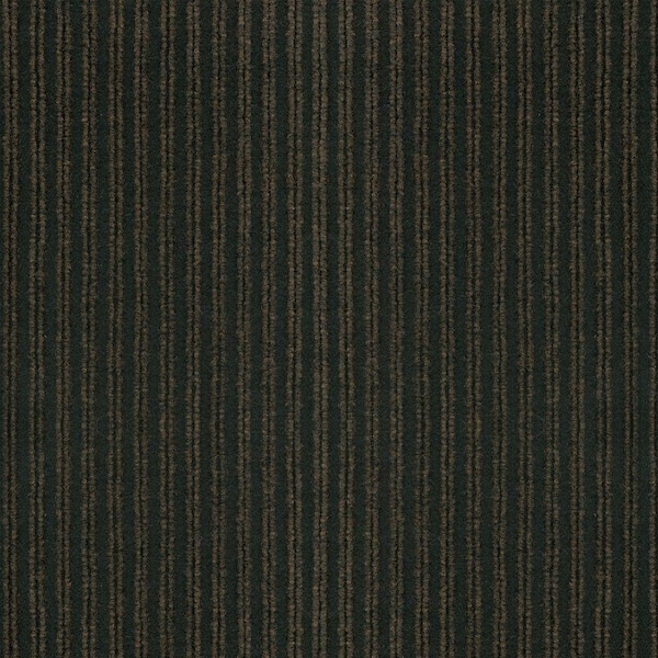 TrafficMaster Corduroy Brown/Black 18 in. x 18 in. Carpet Tiles (16 Tiles/Case)-DISCONTINUED