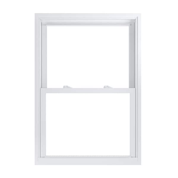 American Craftsman 31.75 in. x 45.25 in. 70 Pro Series Low-E Argon Glass Double Hung White Vinyl Replacement Window, Screen Incl
