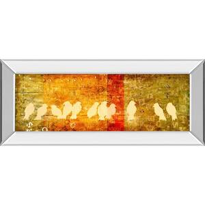 "Reunion" By Patricia Pinto Mirror Framed Print Wall Art 18 in. x 42 in.